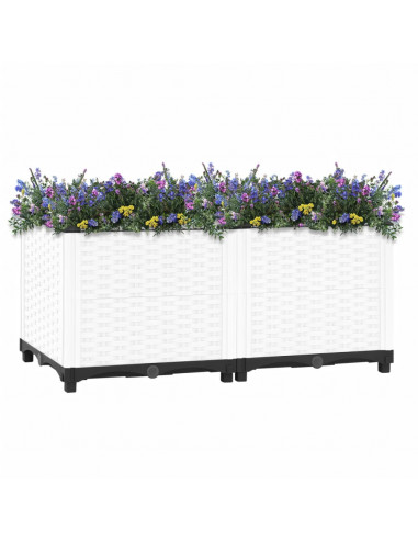 Fioriera Rialzata 80x40x38 cm in Polipropilene