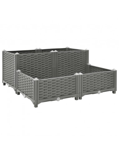 Fioriera Rialzata 80x80x38 cm in Polipropilene