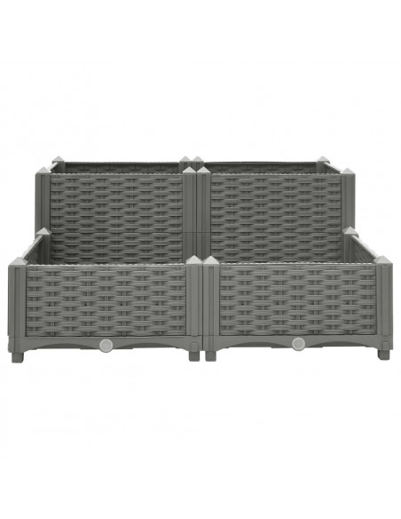 Fioriera Rialzata 80x80x38 cm in Polipropilene
