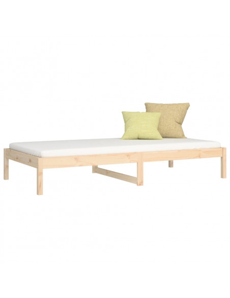 Dormeuse 90x190 cm Single in Legno Massello di Pino