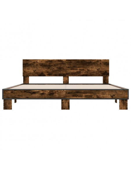 Giroletto Rovere Fumo 200x200 cm in Legno Multistrato e Metallo