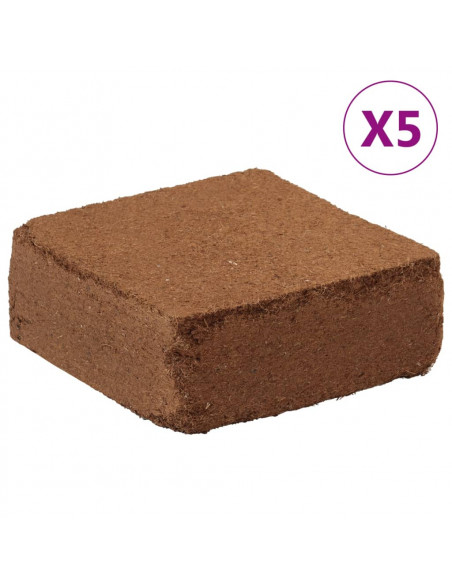 Blocchi in Fibra di Cocco 5 pz 5 kg Ciascuno 25 kg Totale