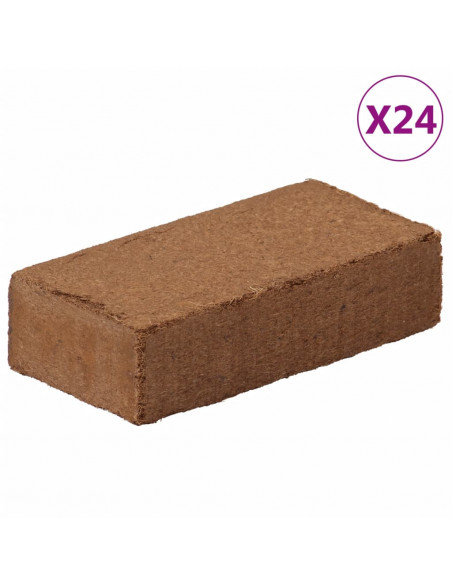 Blocchi in Fibra di Cocco 24 pz 650 g Ciascuno 15,6 kg Totale