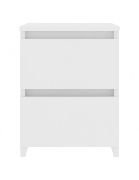 Comodino Bianco 30x30x40 cm Legno Ingegnerizzato