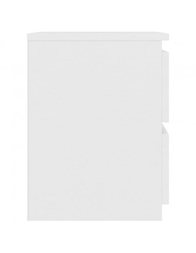 Comodino Bianco 30x30x40 cm Legno Ingegnerizzato