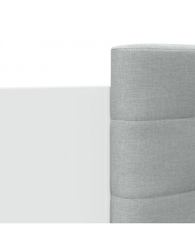 Giroletto con Testiera e LED Bianco 200x200 cm