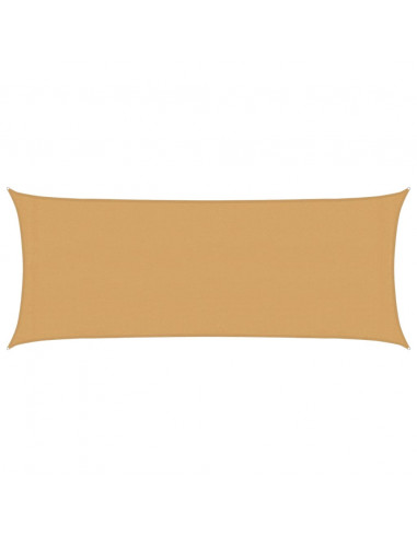 Vela Parasole 160 g/m² Rettangolare Sabbia 2x4,5 m in HDPE