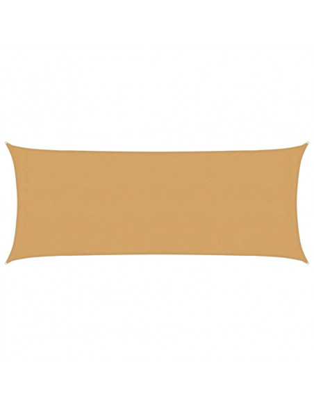 Vela Parasole 160 g/m² Rettangolare Sabbia 2x4,5 m in HDPE