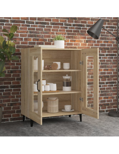 Credenza Rovere Sonoma 69,5x34x90 cm in Legno Multistrato