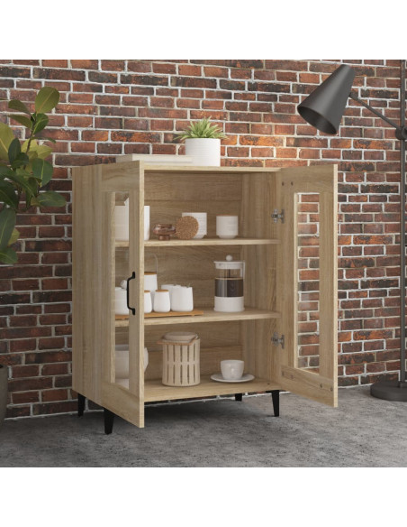 Credenza Rovere Sonoma 69,5x34x90 cm in Legno Multistrato