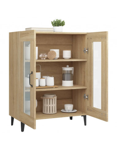 Credenza Rovere Sonoma 69,5x34x90 cm in Legno Multistrato