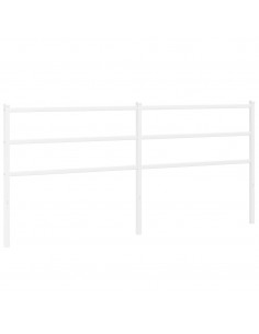 Testiera in Metallo Bianco 200 cm 2