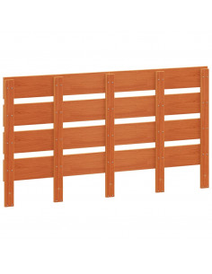 Testiera Marrone Cera 150 cm in Legno Massello di Pino