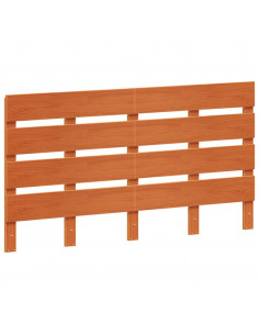 Testiera Marrone Cera 150 cm in Legno Massello di Pino 2