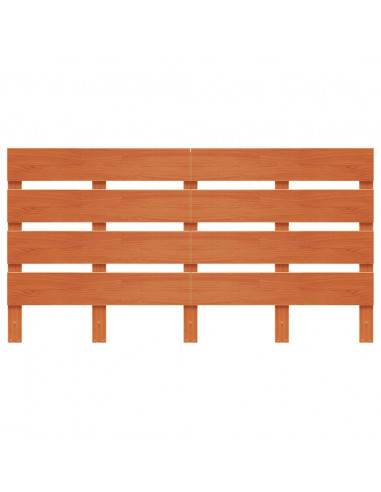 Testiera Marrone Cera 150 cm in Legno Massello di Pino