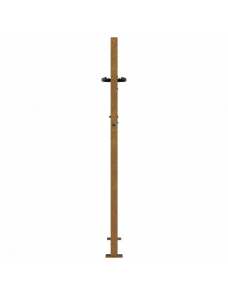 Cancello da Giardino 105x155 cm in Acciaio Corten Design Albero