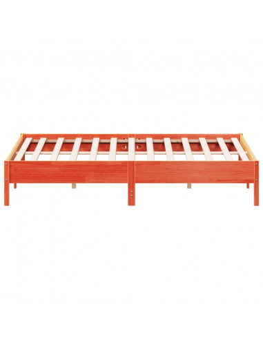 Giroletto Marrone Cera 200x200 cm in Legno Massello di Pino