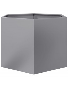 Fioriera Esagono 69x60x45 cm in Acciaio Zincato