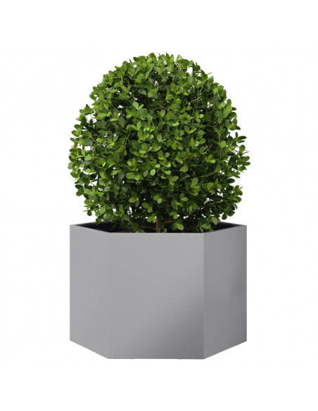 Fioriera Esagono 69x60x45 cm in Acciaio Zincato