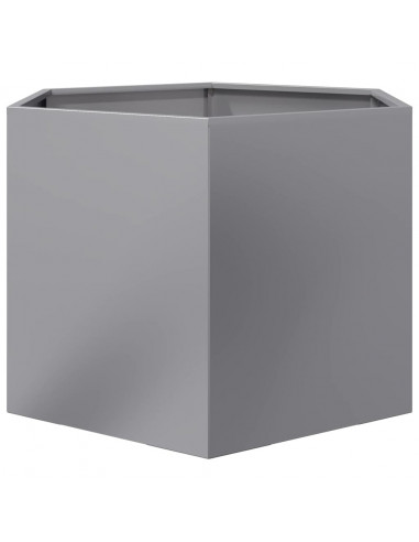 Fioriera Esagono 69x60x45 cm in Acciaio Zincato