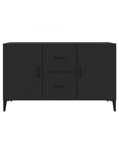 Credenza Nera 100x36x60 cm in Legno Multistrato