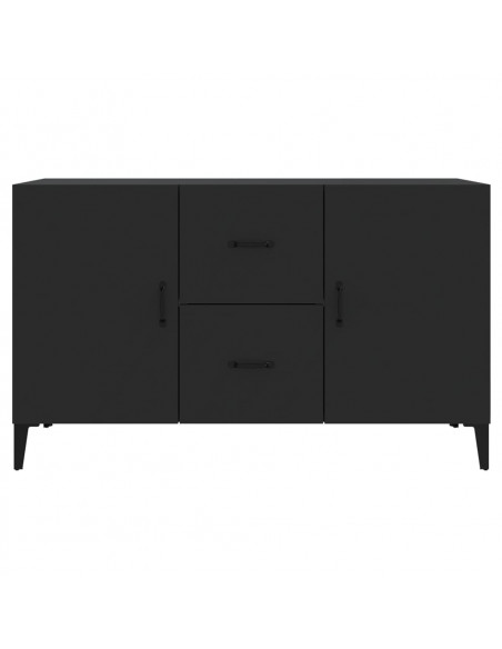 Credenza Nera 100x36x60 cm in Legno Multistrato
