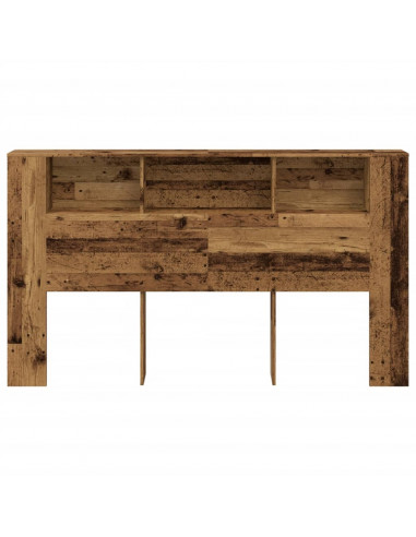 Testiera Contenitore Legno Antico 180x18,5x102,5 cm Truciolato