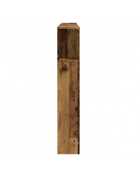 Testiera Contenitore Legno Antico 180x18,5x102,5 cm Truciolato