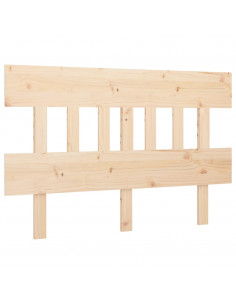Testiera per Letto 183,5x3x81 cm in Legno Massello di Pino 2