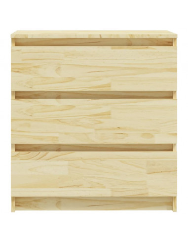 Comodino 60x36x64 cm in Legno Massello di Pino