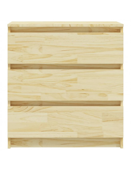 Comodino 60x36x64 cm in Legno Massello di Pino