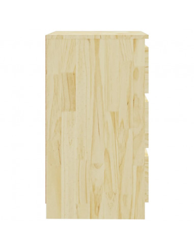 Comodino 60x36x64 cm in Legno Massello di Pino