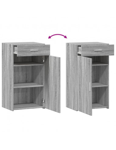 Credenza Grigio Sonoma 50x42,5x93 cm in Legno Multistrato