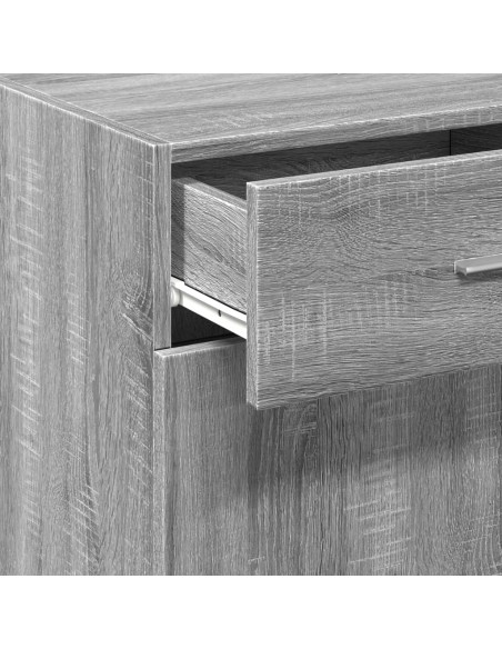 Credenza Grigio Sonoma 50x42,5x93 cm in Legno Multistrato