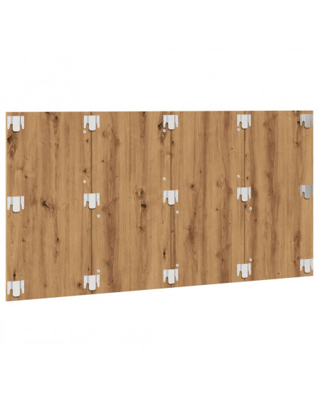 Testiera Rovere Artigianale 160x1,5x80 cm Legno Multistrato