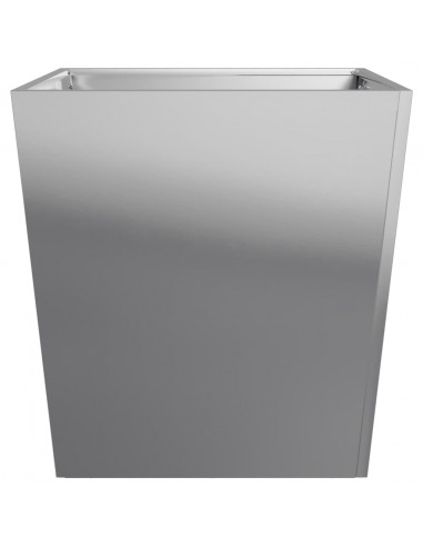 Fioriere da Giardino 2 pz 50x50x50 cm in Acciaio Zincato