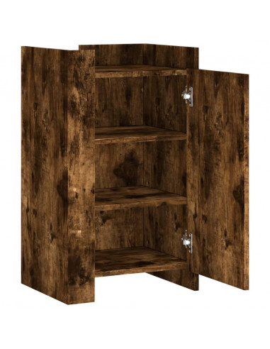 Credenza Rovere Fumo 45x35x75 cm in Legno Multistrato