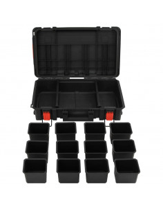 Valigetta da Volo Portatile Nera 56,5x34x16 cm in PP