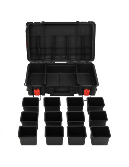 Valigetta da Volo Portatile Nera 56,5x34x16 cm in PP