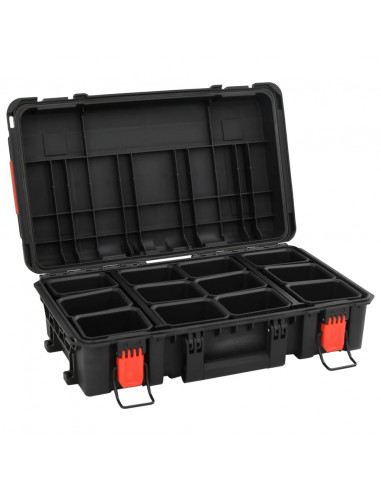 Valigetta da Volo Portatile Nera 56,5x34x16 cm in PP