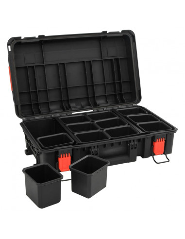 Valigetta da Volo Portatile Nera 56,5x34x16 cm in PP