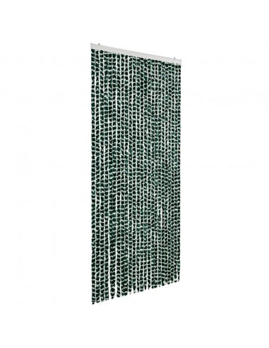 Zanzariera Verde e Bianco 100x220 cm Ciniglia