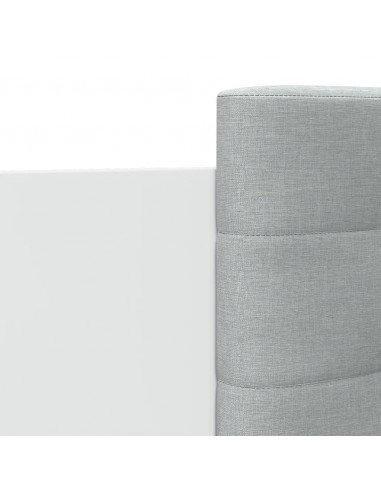 Giroletto con Testiera e LED Bianco 90x200 cm