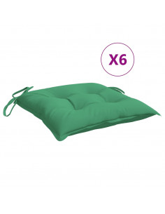 Cuscini per Pallet 6 pz Verdi 50x50x7 cm Tessuto Oxford 2