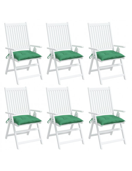 Cuscini per Pallet 6 pz Verdi 50x50x7 cm Tessuto Oxford