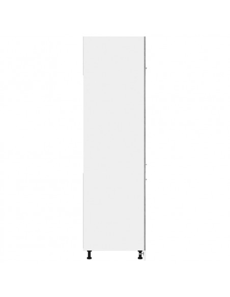 Armadio per Frigo Grigio Sonoma 60x57x207 cm Legno Multistrato