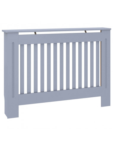 Copertura per Radiatore Antracite 112x19x81,5 cm in MDF