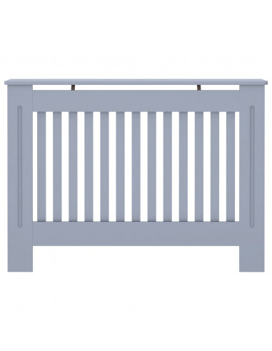 Copertura per Radiatore Antracite 112x19x81,5 cm in MDF