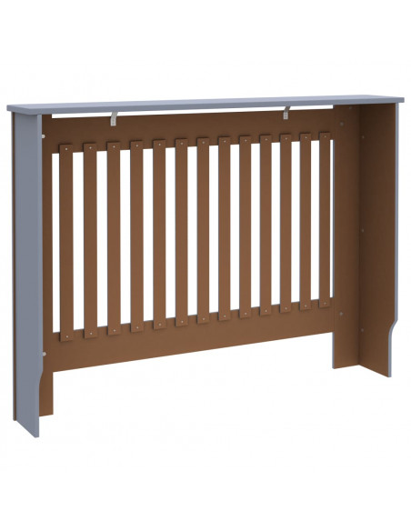 Copertura per Radiatore Antracite 112x19x81,5 cm in MDF