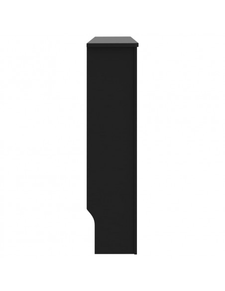 Copertura per Radiatore Nera 112x19x81,5 cm in MDF